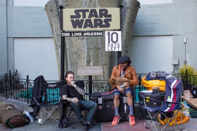 Fun: udia u akaj pred kinom na Star Wars: The Force Awakens