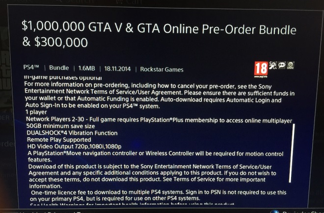 GTA V pre nextgeny m 50GB