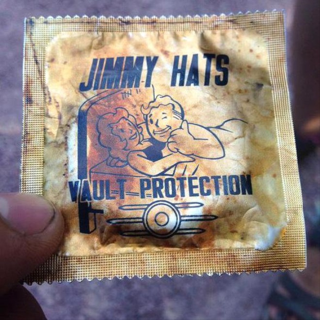 Pozrite sa na skuton kondm Jimmy Hats z Fallout srie