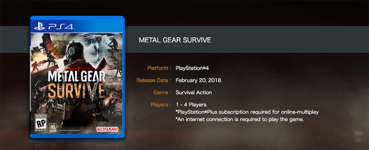Singleplayer v Metal Gear Survive bude vyadova internetov pripojenie