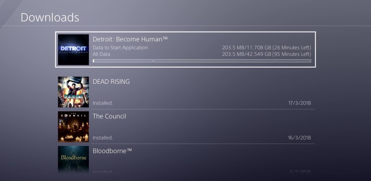 Detroit Become Human je dostupn na preload