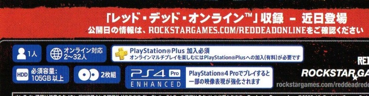 Japonsk balenie PS4 verzie RDR2 bude ma dva BD disky