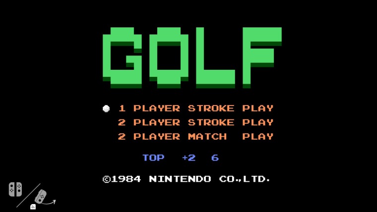 Nintendo zruilo NES Golf hru zo Switch systmu