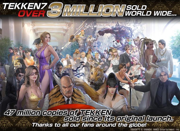 Tekken 7 u predal viac ako 3 miliny kusov