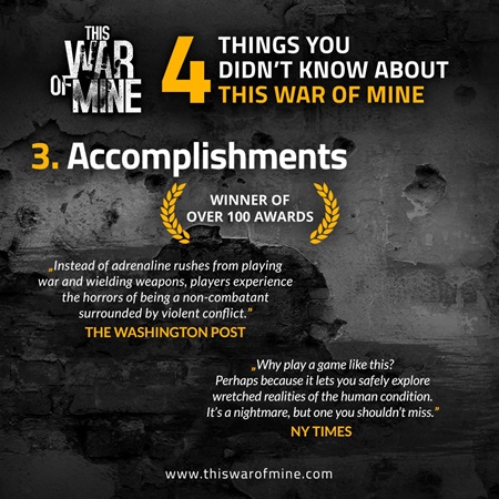 This War of Mine u m na konte viac ako 4,5 milina predanch kusov  