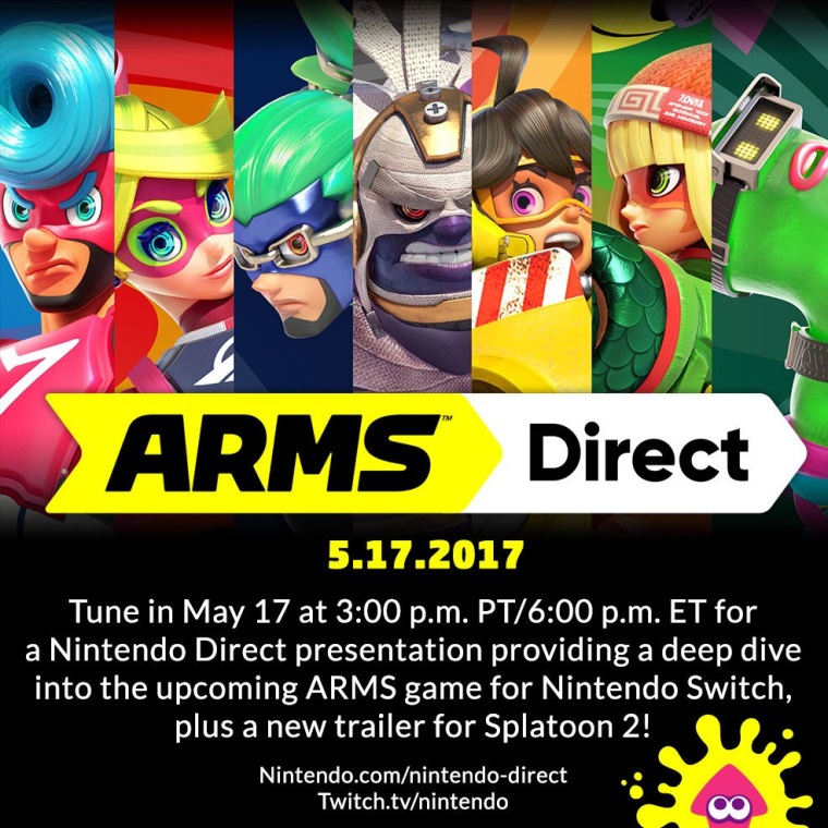 Zajtra ns ak Nintendo Direct venovan Arms