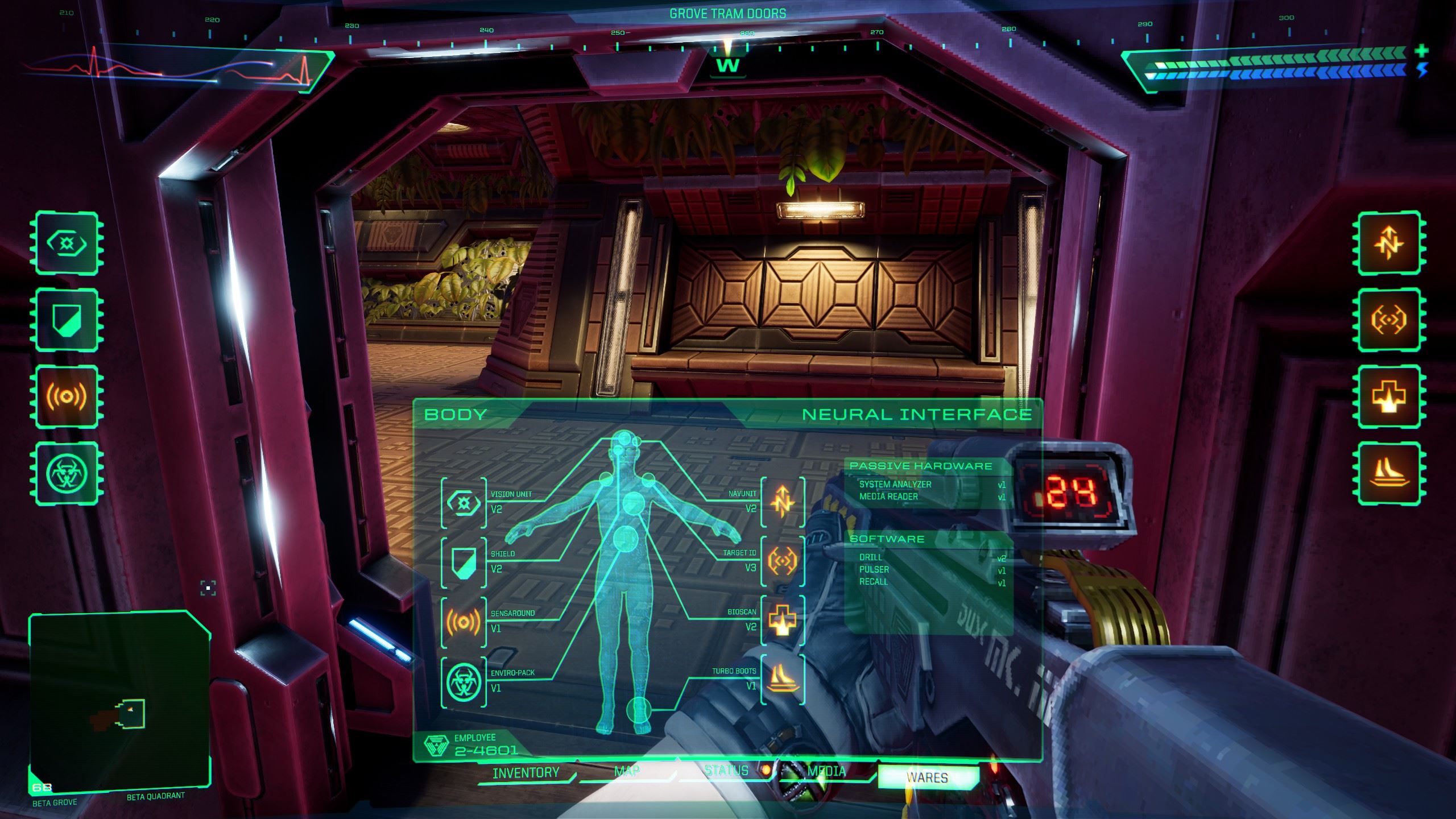 System Shock Interface System Shock - recenzia - hra | Sector.sk